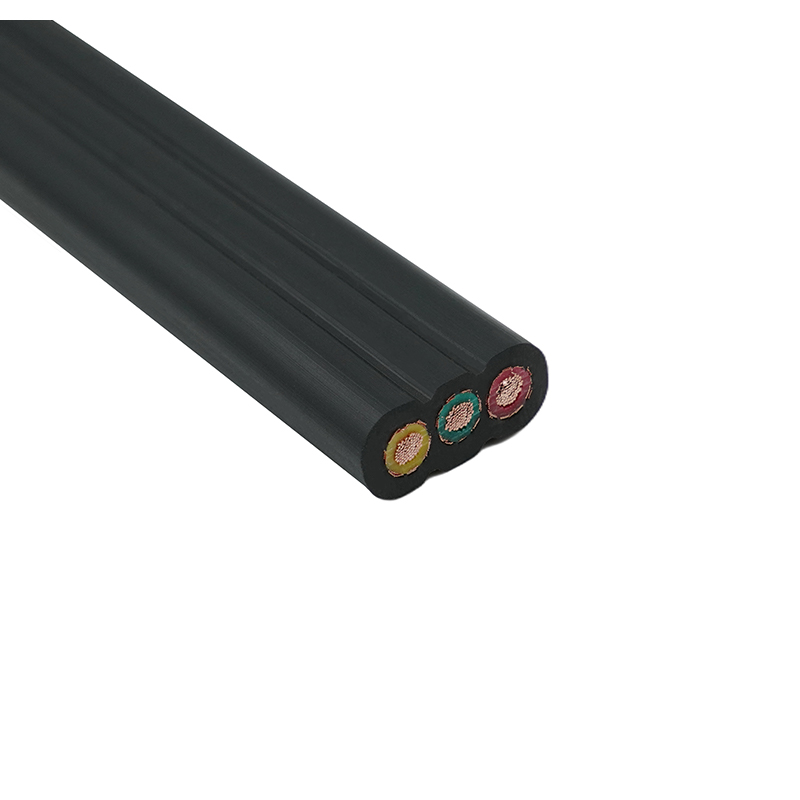 Kupferkern, PVC-isoliertes, mit PVC-Mantel abgeschirmtes Aufzugs-Flachkabel