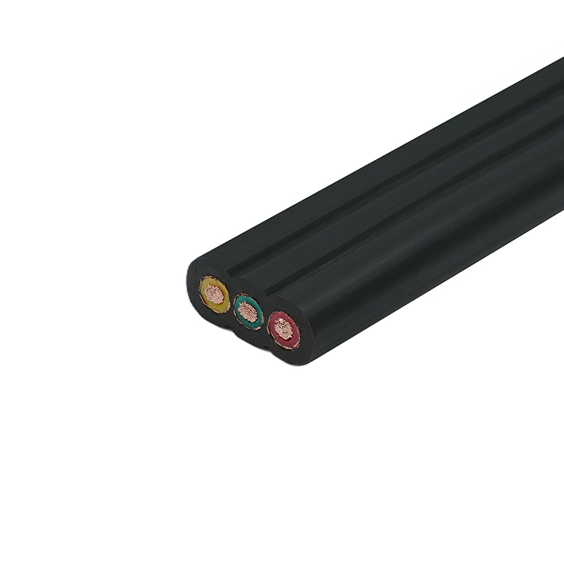 Kupferkern, PVC-isoliertes, mit PVC-Mantel abgeschirmtes Aufzugs-Flachkabel