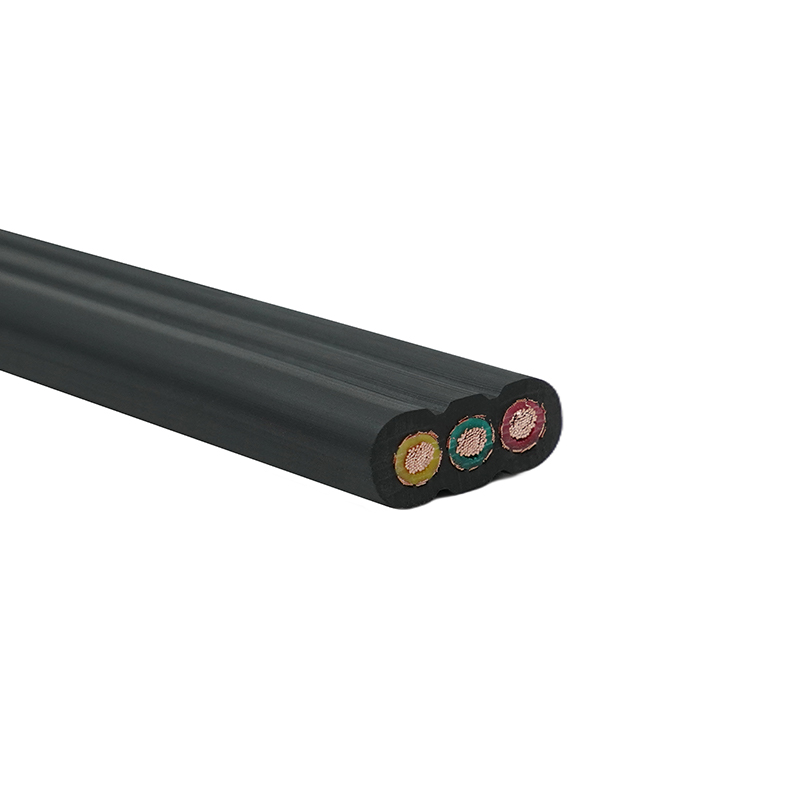 Kupferkern, PVC-isoliertes, mit PVC-Mantel abgeschirmtes Aufzugs-Flachkabel