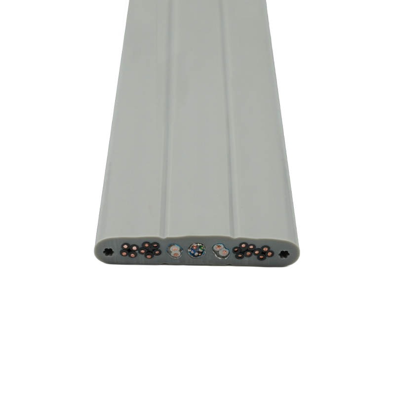 Kupferkern PVC-isoliertes PVC-Mantel-Aufzugsflachkabel mit Stahldraht