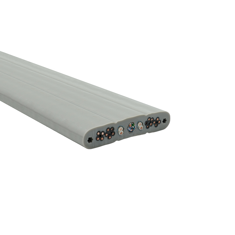 Kupferkern PVC-isoliertes PVC-Mantel-Aufzugsflachkabel mit Stahldraht