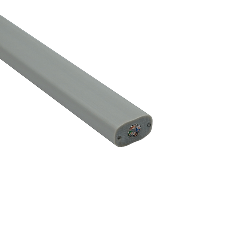 Aufzugs-Flachkabel mit Stahldraht und 1 Cat6-Patchkabel