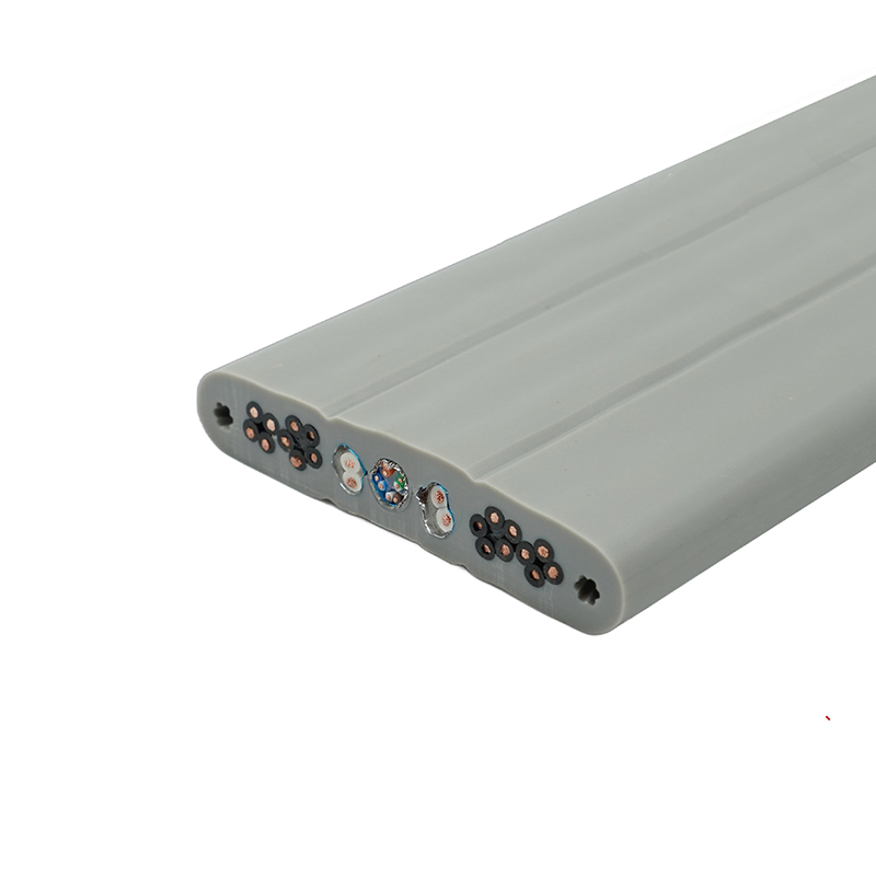 Kupferkern PVC-isoliertes PVC-Mantel-Aufzugsflachkabel mit Stahldraht