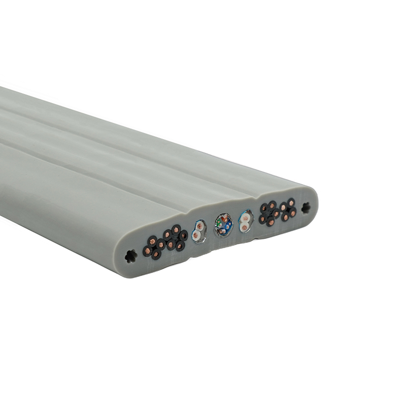 Kupferkern PVC-isoliertes PVC-Mantel-Aufzugsflachkabel mit Stahldraht